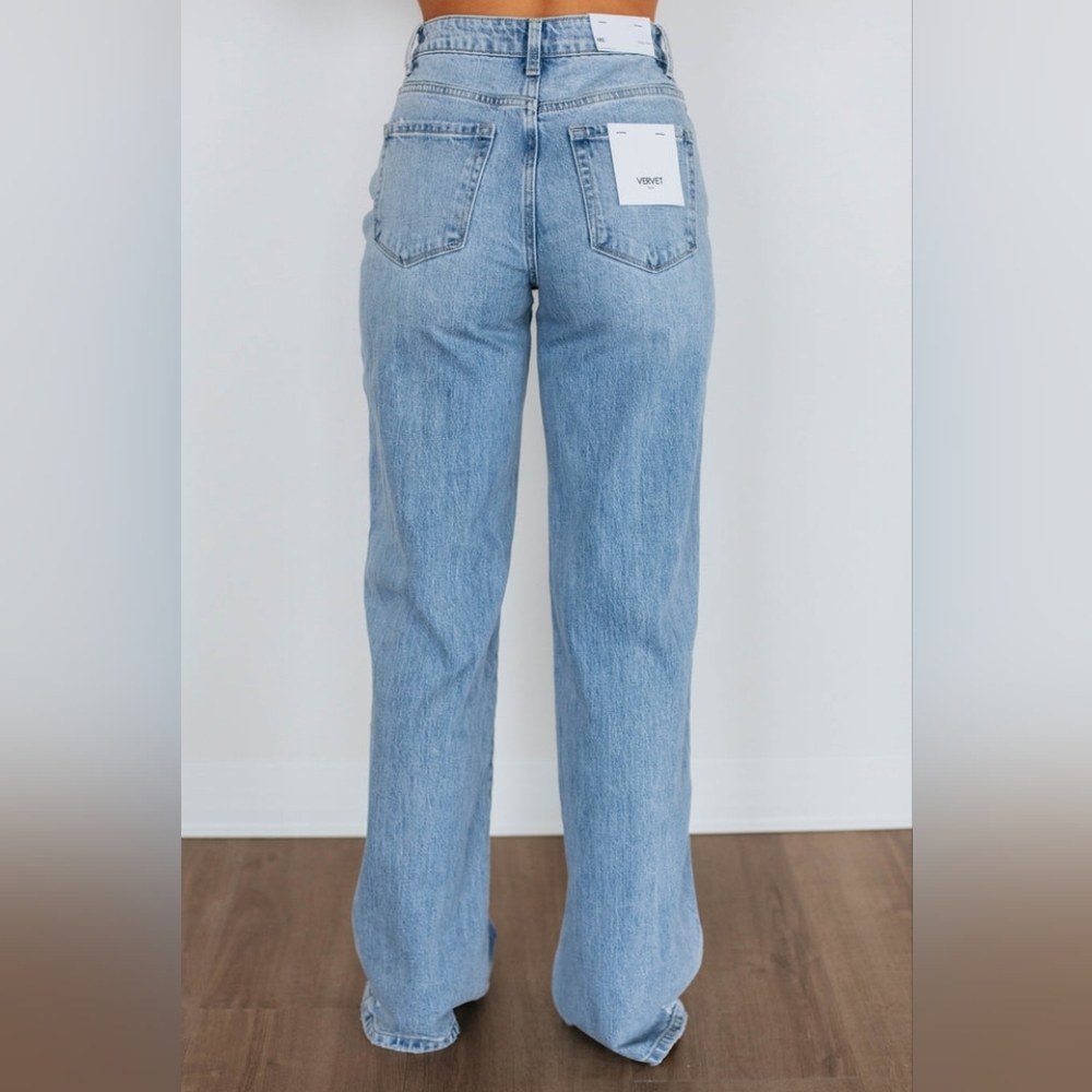NEW Vervet Blue KRIS Baggy-Wide Jeans - Picture 4 of 8